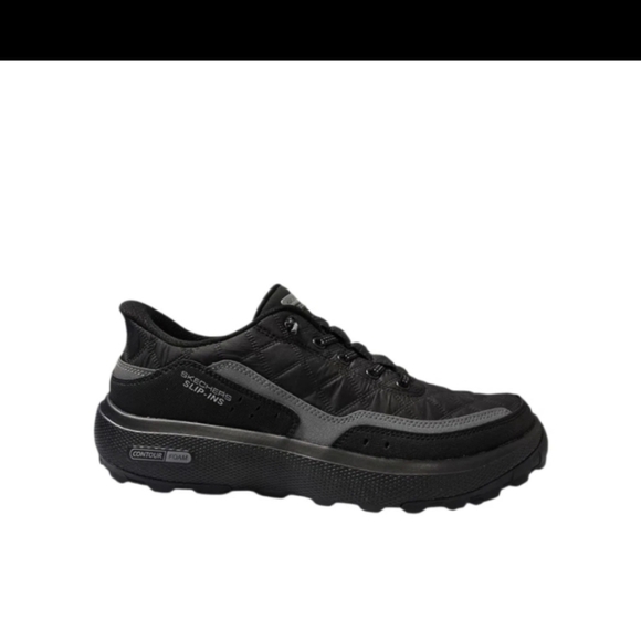 Skechers Men's Slip-ins Relaxed Fit: Urban Explore - Cozy Fit 237664 Black Sneak - Picture 6 of 9